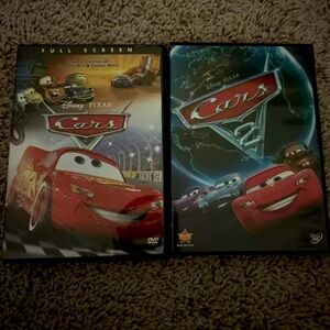Disney Cars and Cars 2 DVDs